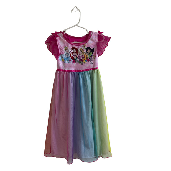 Disney Pajamas Disney Princesses 4t Rainbow Girls Nightgown